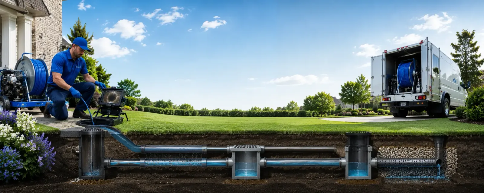 Outdoor drain cleaning information for Lomira, WI